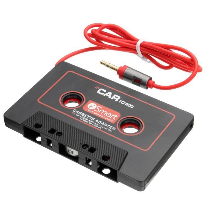 AVANC Cassette Voiture Adaptateur Stéréo Pour iPod pour iphone MP3 AUX CD  Lecteur Convertisseur 3.5mm Jack Audio câble NOIR