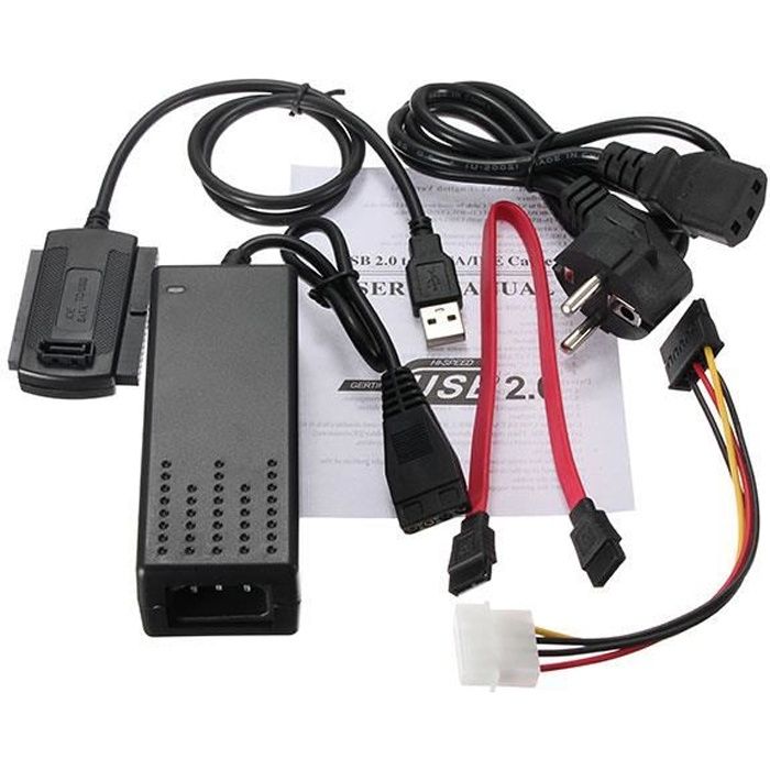 Tempsa Disque Dur Hdd Usb 2 0 Vers Ide Sata 2 5 3 5 Adaptateur