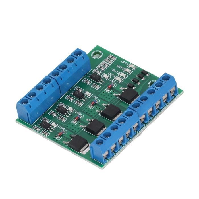 TMISHION Module de tube MOS à 4 voies Module de pilote MOS Carte d ...