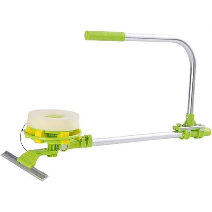 Raclette télescopique 3 en 1 avec manche télescopique, raclette de fenêtre professionnelle de 29