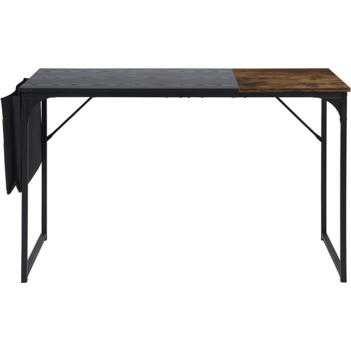 Bureau d'ordinateur avec tiroirs, 120 cm, avec tiroir réversible, table d' étude industrielle