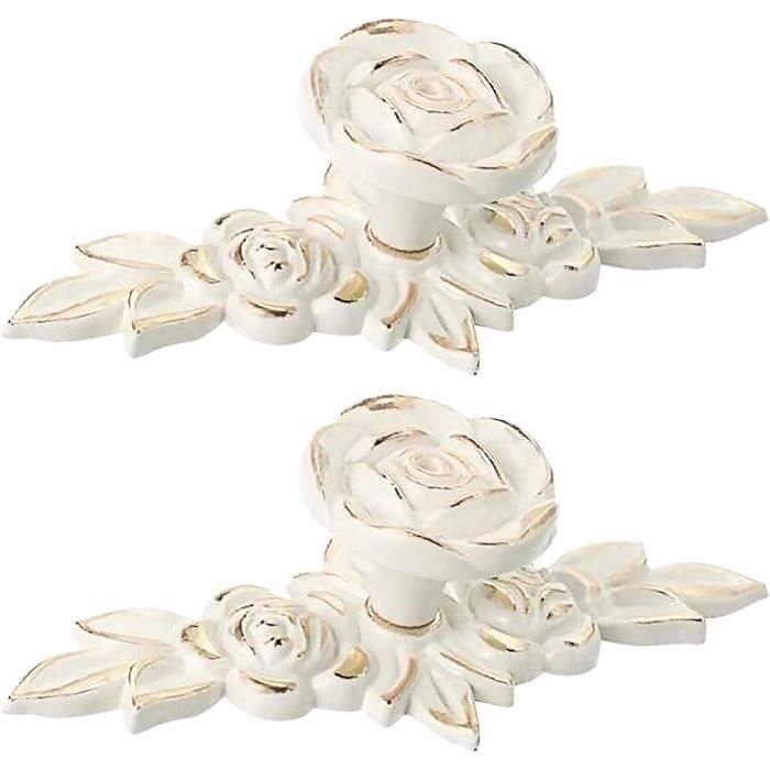 Lot De 2 Boutons De Commande Universels Pour Cuisinière, Four, Micro-Ondes - Blanc - Diamètre 46 Mm