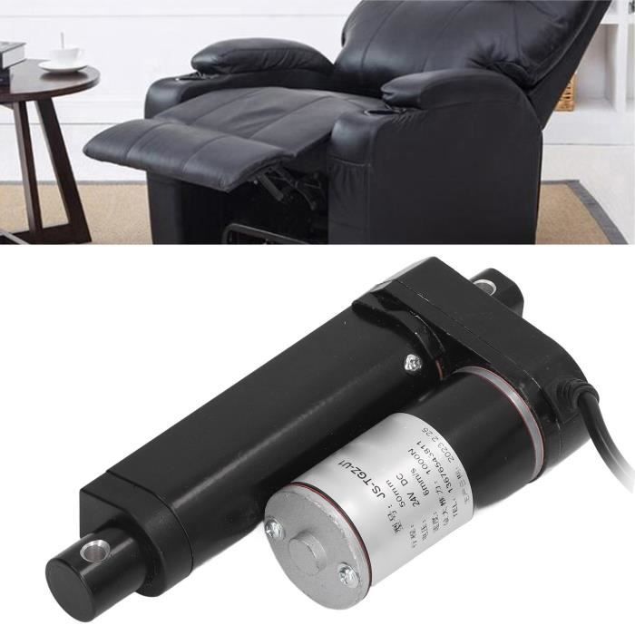 Actionneur Linéaire électrique 12V - Course 50 Mm, Force 750N - En Alliage D'aluminium Blanc - Pour Canapé Ou Lit électrique