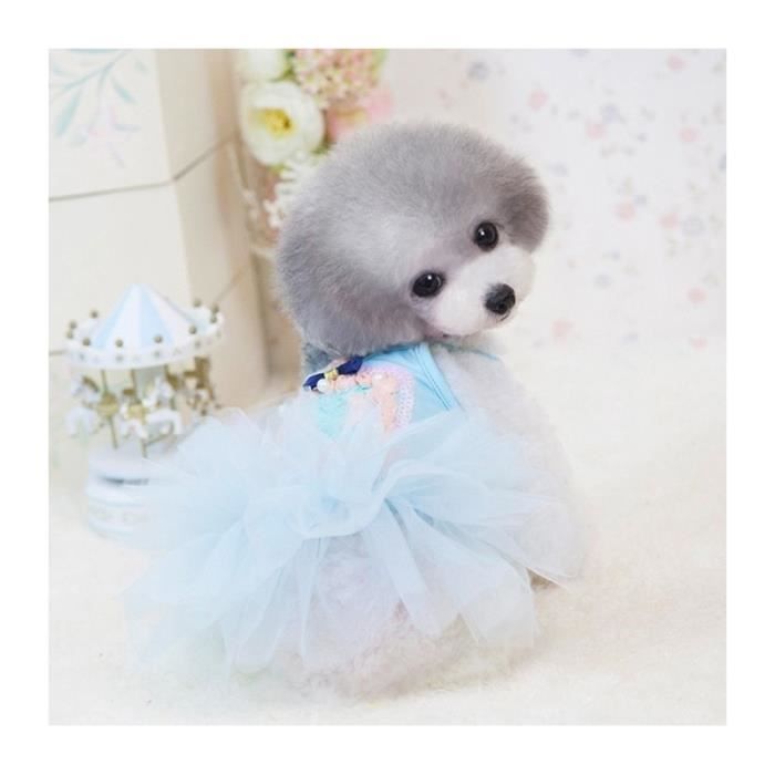Jupe Pour Chien Printemps Et Ete Abby Parfum Reine Robe Rose Princesse En Dentelle Animaux De Compagnie Taille M 28 42 Cm Bleu Achat Vente Robe Jupe Jupe Pour Chien Printemps Et Cdiscount