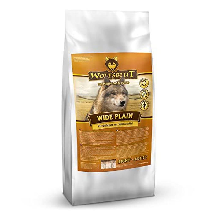 Nourriture sèche - Wolfsblut - Wide Plain Light - 2 kg - Cheval - Sans céréales - Croquettes pour chiens