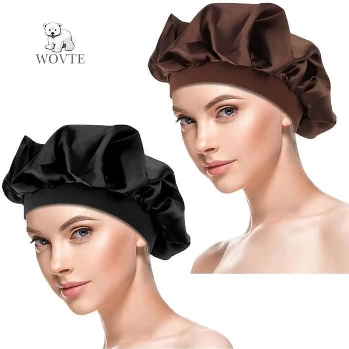 Bonnet De Nuit En Satin Pour Enfant 3-7 Ans - Protection Cheveux Bouclés - Double Couche Réglable