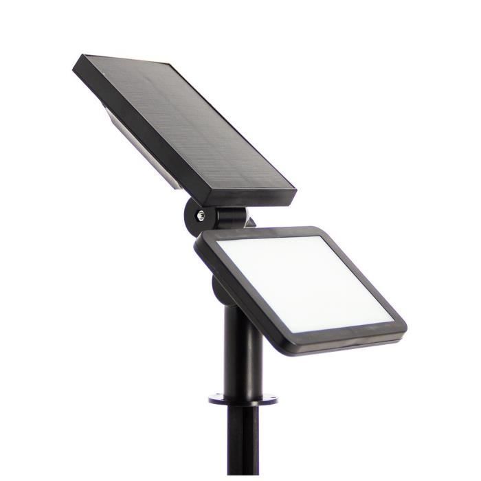 Borne/Applique solaire LED - XANLITE - 200 lumens - Noir - Extérieur