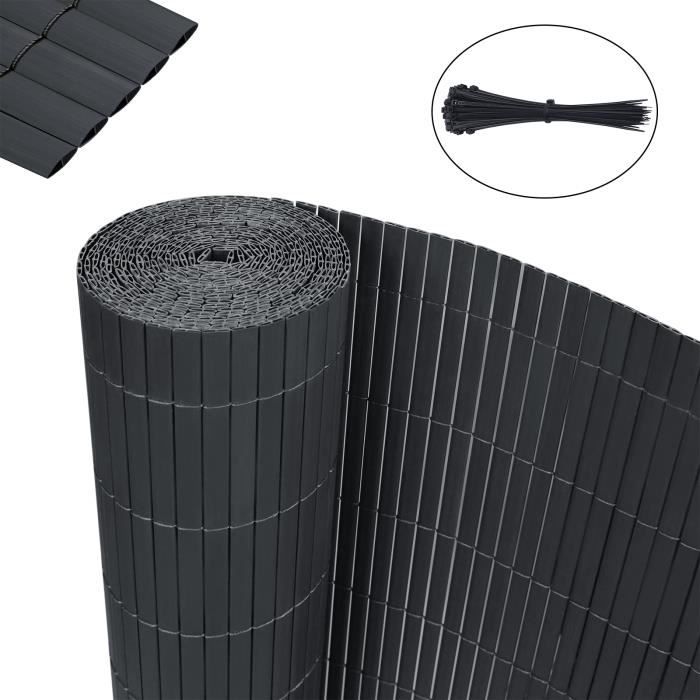 Bac à Plantes MePla Ø60cm Anthracite - Pot Fleurs Avec Trou Drainage - Résistant UV
