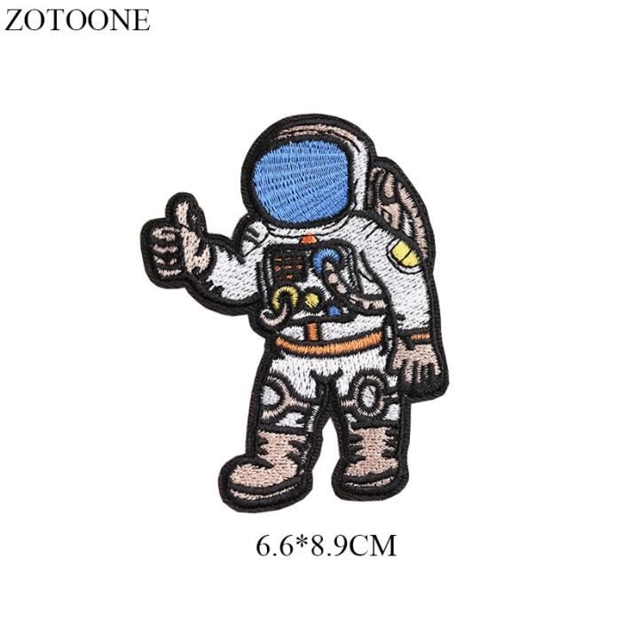 8 -patchs d'astronaute extraterrestre en fer sur ovni,autocollants