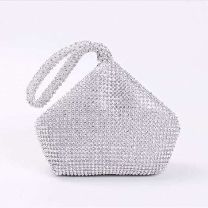 Sac à Main En Paille D'été Pour Femme - Pochette Tressée Avec Chaîne Détachable - Taille 21x20cm - Idéal Plage, Mariage, Vacances