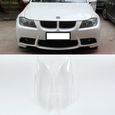 paire de verre lentille de phare feux droite et gauche pour BMW E90 04-07en polycarbonate-1