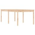 vidaXL Table de jardin 203,5x100x76 cm bois massif de pin 823983-1