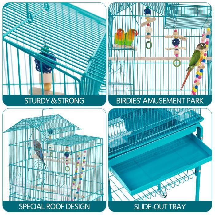 DZL Support pour cage à oiseaux Pied de crochet pour suspendre la cage  pieds Cage suspendue Blanc (B5)75 - Cdiscount Animalerie