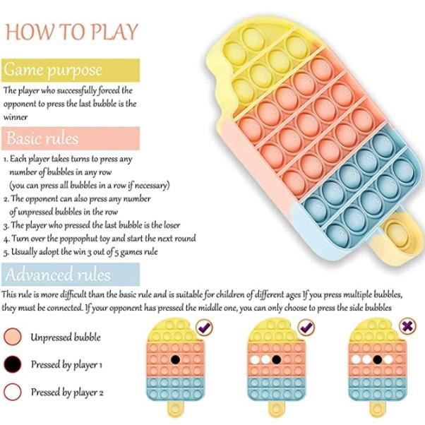 Fidget Toys Jeu Électronique Sensoriel Anti Stress Enfants 4-12 Ans - 4 Modes Lumineux