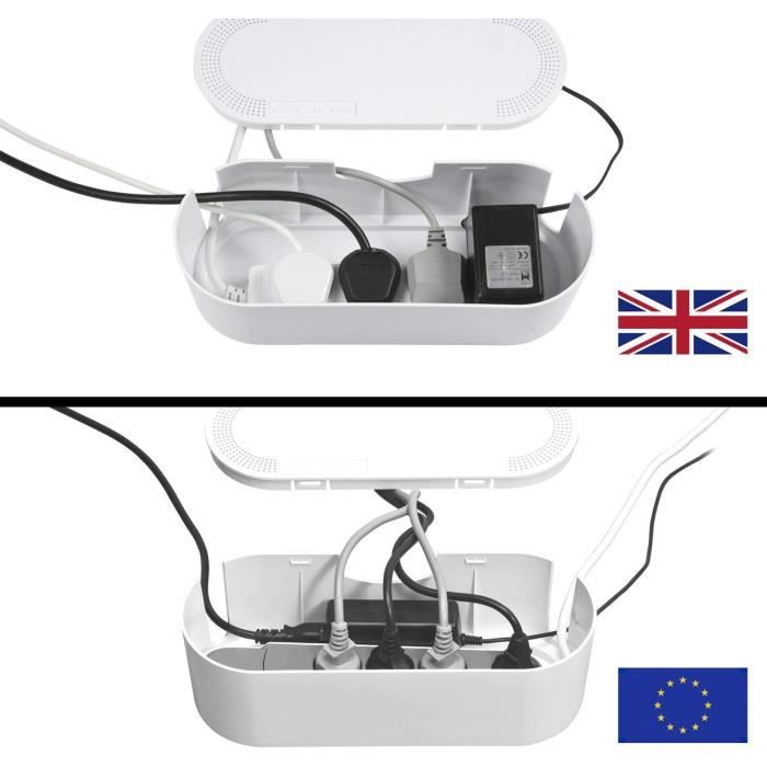 D-Line EU/CTUSMLB/SW Boîte de Rangement pour Câbles Boîte Cache-Câble Cache  M