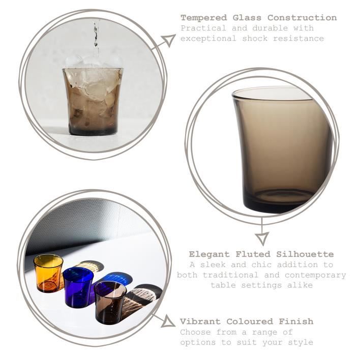 Bicchieri DURALEX Lys Vermeil In Vetro Ambara - Set Da 6 (210 Ml) - Foto 11