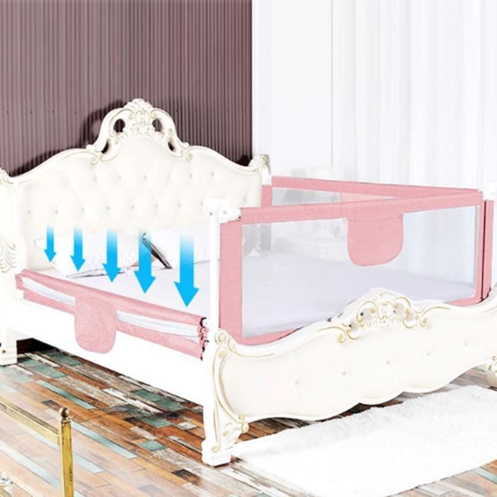 Barrière De Lit Bébé 100% Coton - Hauteur 200 Cm, Protection Anti-chute - Pour Chambre, Voyage, Sécurité Bébé