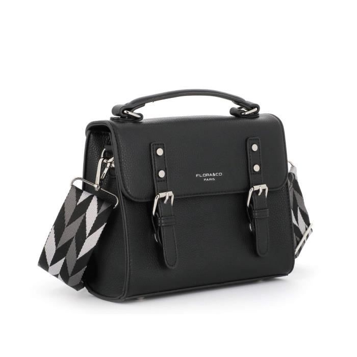 Sac cartable FLORA CO PARIS Noir Cuir synthétique Taille