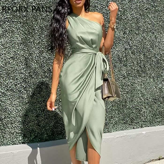 Robe asymetrique moulante cheap