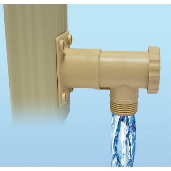 EDA Kit Collecteur CAPT'EAU Carré Pour Gouttière - Récupération Eau Pluie - Fabriqué En France - Beige