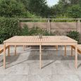 vidaXL Table de jardin 203,5x100x76 cm bois massif de pin 823983-2