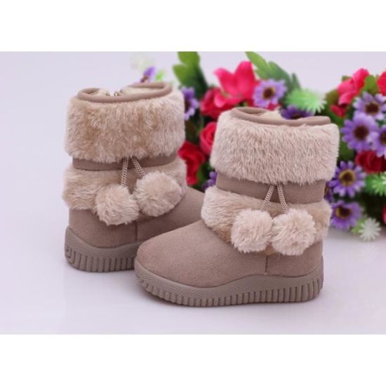Bottes De Neige Enfants Garçon Fille - Chaudes, Antidérapantes, Douces - Taille 26 à 34 EU