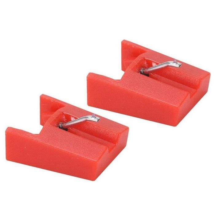 Lot De 7 Aiguilles De Tourne-disque + Brosse De Nettoyage - Compatible Victrola, ION, Crosley - Diamant Rubis