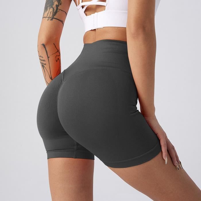 Short de yoga Femmes Taille Haute Hip Lift Yoga Shorts Doux