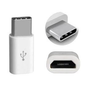 Lot 2 Adaptateurs convertisseurs Type C mâle Vers Micro Usb femelle BLANC, marque Stargift tous droits réservés - Adaptateur et convertisseur - Achat & prix