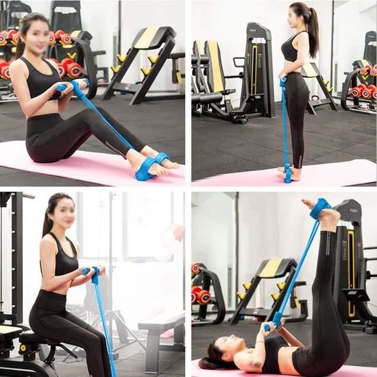 Bandes De Résistance Fitness 15 Lb - Poignées En Mousse, TPE Durable, Idéales Pour Musculation, Yoga Et Rééducation