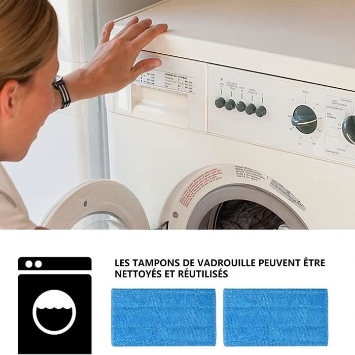 6PCS Lingettes Reutilisable Pour Swiffer WetJet Wood, Lingette