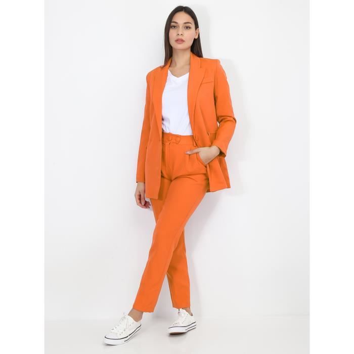 Tailleur orange outlet