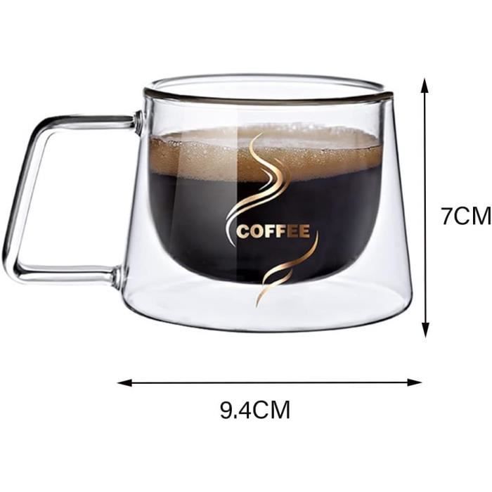 Tasse à café double paroi réutilisable 300ml Personnalisée