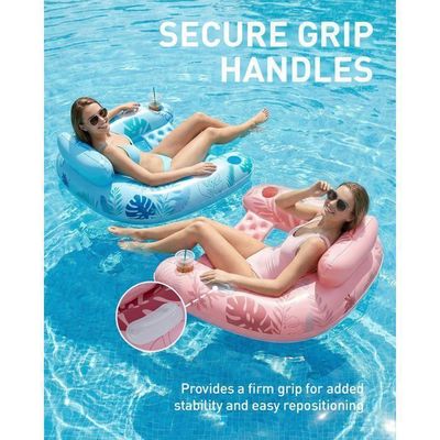 Bouée Piscine, 2 PCS Flotteur Piscine 4 En 1,Flottantes Hamac Gonflable Deau Plage Portablepour Plage Partie Vacances 84052837
