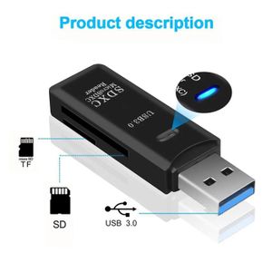 Lecteur de cartes mémoire 4 en 1 USB 2.0, Portable... – Grandado
