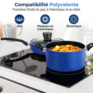 Batterie de cuisine 10 pièces Ingenio IH Chocolat Unlimited Tefal - Tous feux + induction - L3859492 - Maison Batterie de cuisine 10 pièces Ingenio IH Chocolat Unlimited Tefal - Tous feux + induction - L3859492 - Maison