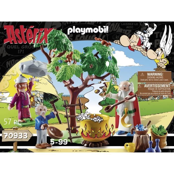 PLAYMOBIL - 70933 - Astérix : Panoramix et chaudron de Potion Magique -  Multicolore - Enfant - Astérix - Cdiscount Jeux - Jouets