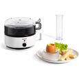 Cuiseur à œufs GOURMETmaxx Pour 6 œufs - 3 Niveaux De Cuisson, Pique-œuf Intégré, Lavable Au Lave-vaisselle (blanc)
