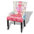 🐦🐦Scandinave- Fauteuil chaise en style français design de patchwork Fauteuil de relaxation - Fauteuil Relax Fauteuil Tv Faut9428-0