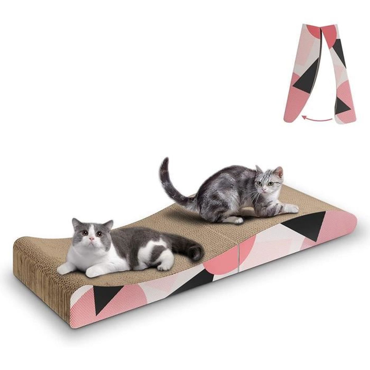 Carton De Grattoir pour Chat Pliable, Griffoir Chats Résistant à l