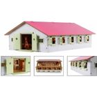 Kids Globe Écurie de chevaux avec 9 box à cheveux 1:232 Rose 610188
