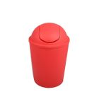 MSV Poubelle à bascule PP AKO 5,5L Rouge