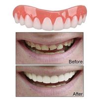 1pc Silicone Hommes Femmes Perfect Smile Placage Denture Paste Instant Dents Flex