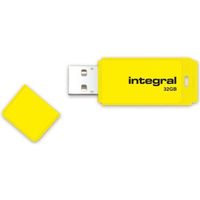 Integral clé USB Neon 32Go Jaune