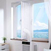 Joint de Fenêtre étanche pour Climatiseur Mobile et Sèche-Linge - IRHODESY - 500CM - Blanc - Réutilisable