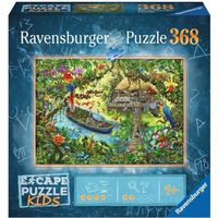 Escape puzzle Kids - Un safari dans la jungle - Ravensburger - Puzzle Escape Game 368 pièces - Dès 9 ans