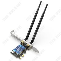 TD® Carte réseau sans fil PCI-E 3000M 802.11AX Bluetooth 5.1 WIFI 6 AX200 connexion multi-périphérique efficace à double fréquence