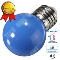 TD® Ampoule LED E27 3W 2835 Globe Bleue -Lumineuse et Brillante- Multi Fonctions-Halogène Lumière D'intérieur- Longue Durée -160 Lm