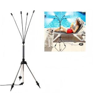 Lot Système De Brumisation Haute Pression 20 Buses + Kit Parasol 8 Buses Avec Lampe Pour Brumisateur Haute Pression
