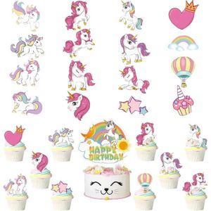 Caissette cupcake cheval bascule en carton pour anniversaire enfant